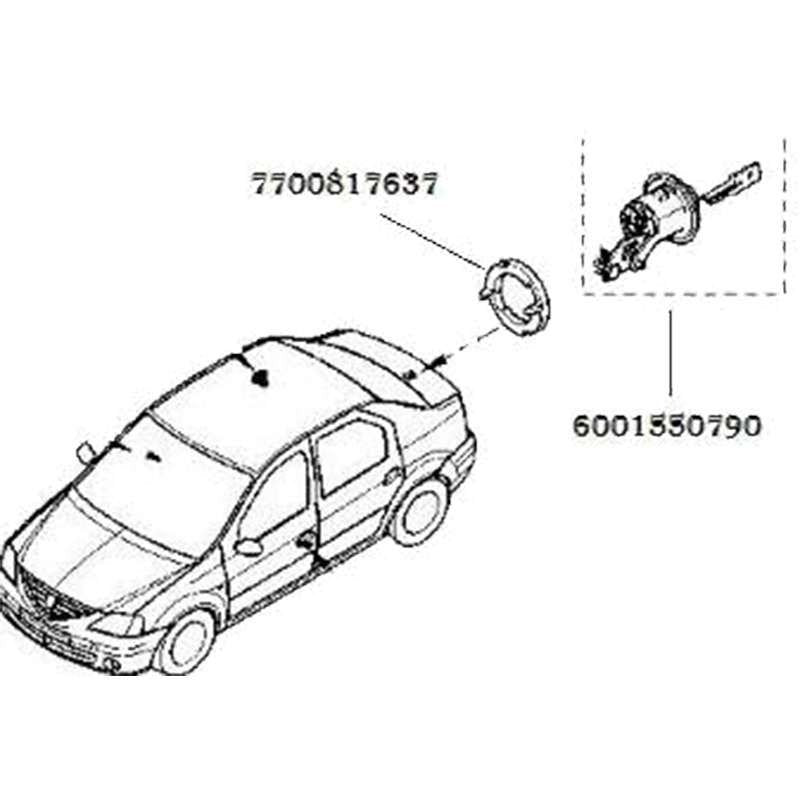 Twingo Bagaj Kilit Bakaliti Orijinal 7700817637