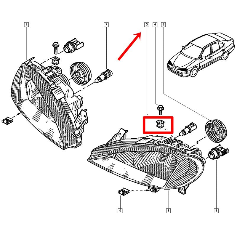 Megane Far Tesbit Somunu Lao4 7703044205