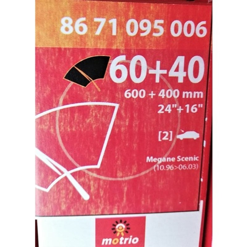 Ön Cam Silecek Süpürgesi Scenic 1 40Cm+60Cm 8671095006