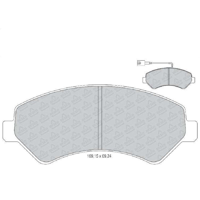 Fren Balatası Ön Fiat Ducato 2006 > Fişli Wva 24466