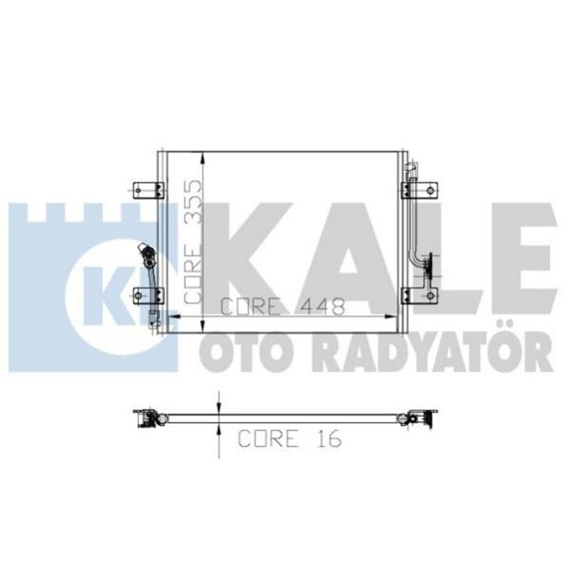 Klima Radyatörü Kondenser 1 Sıra Alüminyum Sistem 490X350X21 Fiat Palio 1.4 1.6