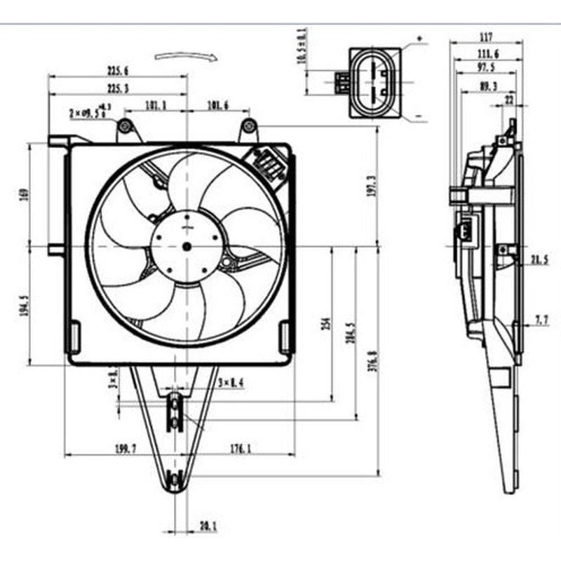 Fiat Palio / Albea 1.4/1.6 16V 96 09 Ac Fan Motor Davlumbazı Set Kale
