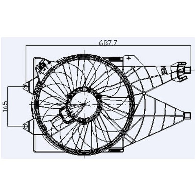 Fiat Linea 1.3/1.6 Mjet 2007 > Fan Motor Davlumbazı Set Kale
