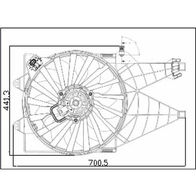 Fiat Linea 1.6 Jtd Klimalı Fan Motor Davlumbazı Set Kale