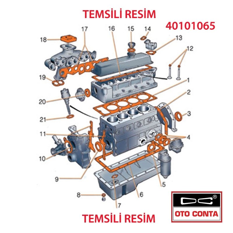 Distribütör Alt Conta 1300 Renault 12 Toros 0.80 Mm Klingrit