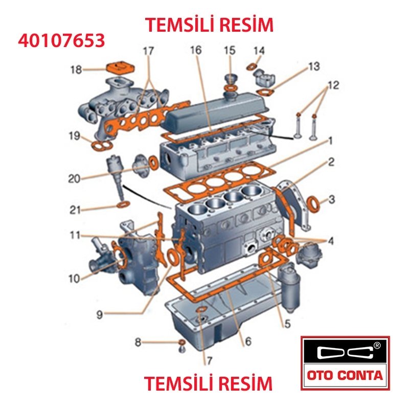 Karbüratör Contası Takım Spring Renault 9