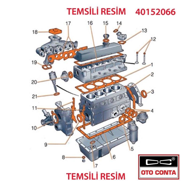 Karter Contası Kauçuk Megane Laguna Kangoo Clio 1.9 - 2.0 F Motr