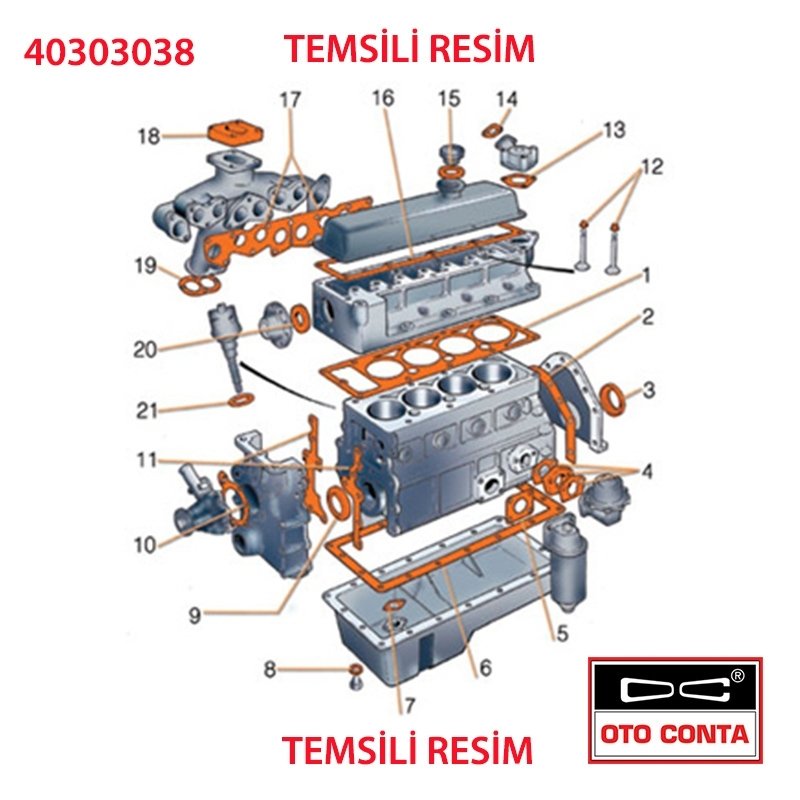 Doğan Kartal Şahin 1.6 Termostat Contası Oto Conta