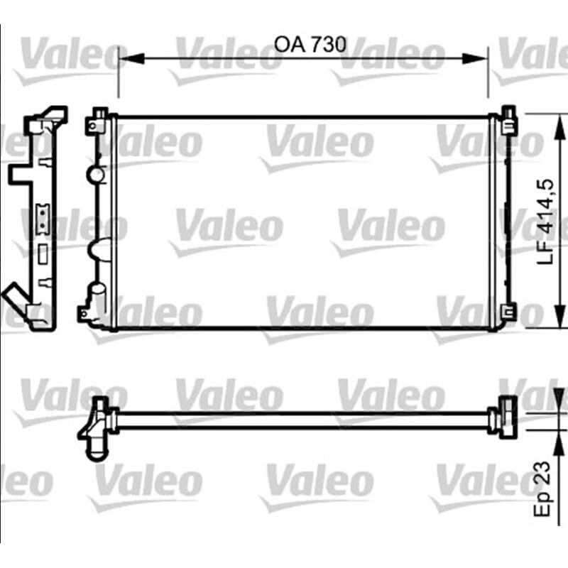 Su Radyatörü 730X414 Renault Master 2 2.2 Dci 2004 - 2010