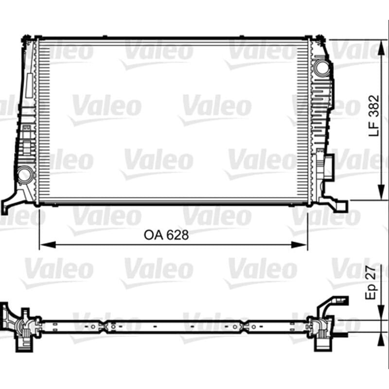Su Radyatörü 628X382 Dacia Duster 1.5Dcı 2010 ->