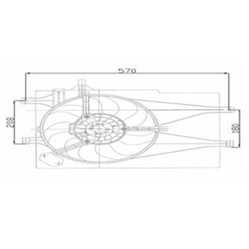 Fiat Palio, Albea 1.2 8V 1.2 16V 98-09 Klimalı Fan Motoru + Fan Davlumbazı Set Kale