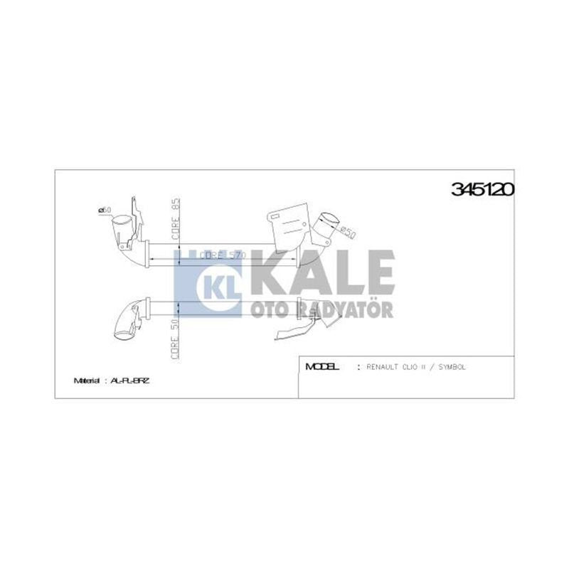 Clio 2, Symbol 1.5 Dcı Turbo Radyatörü Kale