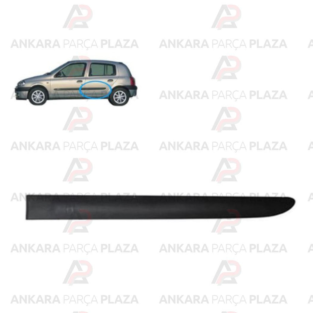 Clio Sedan 02 - 08 Arka Kapı Bandı Sol Siyah Segmanlı 7700410280