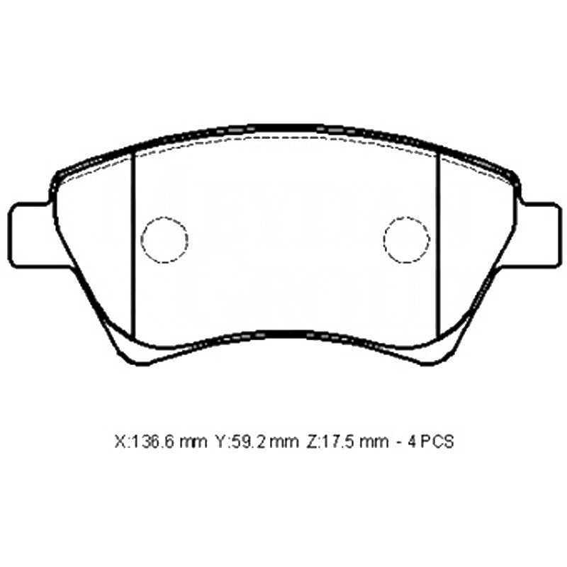 Megane Scenic 2 03 - 07 Ön Fren Balatası 7701207672