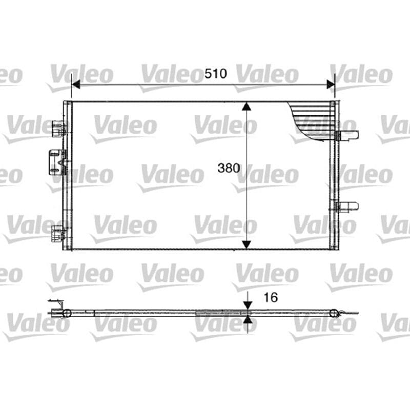 Klima Kondanseri 510X380 Renault Clio 2 1.5 Dci