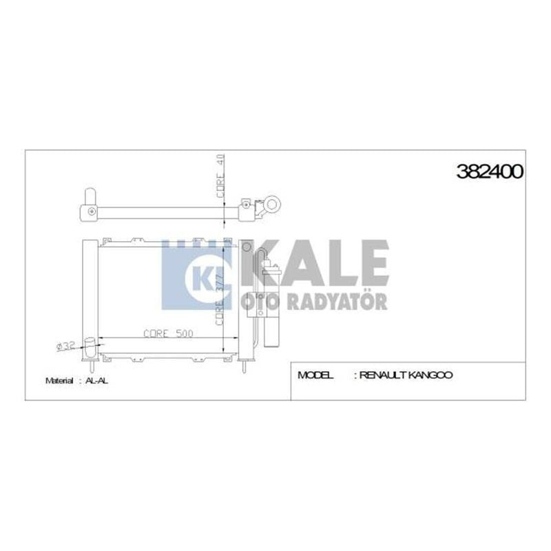 Klima Radyatörü Kondenser Renault Kangoo 01> 1.5 Dci