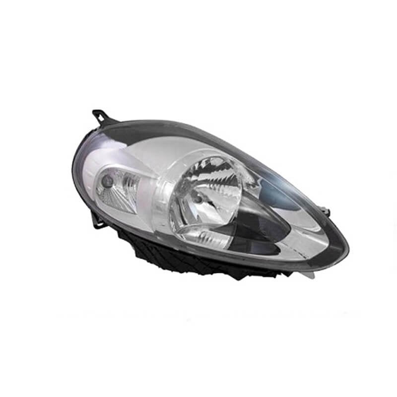 Ön Far Elektrikli Motorlu Siyah Krom Sol ( Fiat : Punto Evo 09 - 11 )