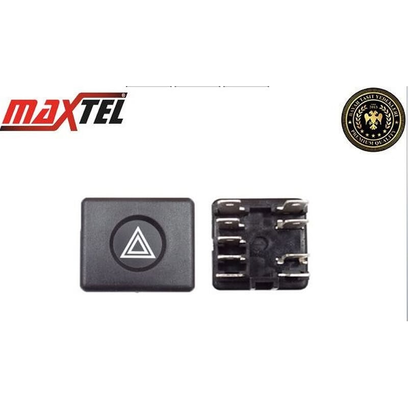 Renault 9 - 11 Dörtlü Butonu - Flaşör Anahtarı 9 Fişli 7700765726