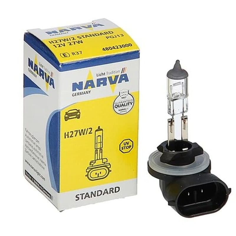 12V 27W H27 Pgj 13 Eğri Soketli Ampul Halogen