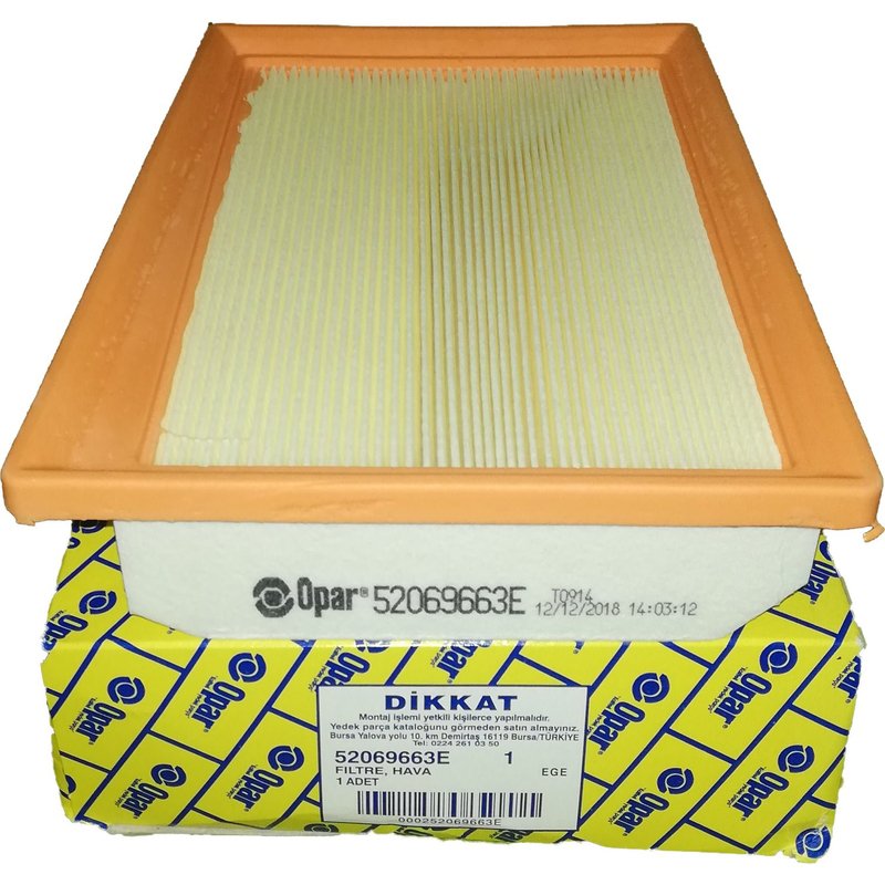 Egea Hava Filtresi 1.3 - 1.6 Multijet Euro 6 52069663E