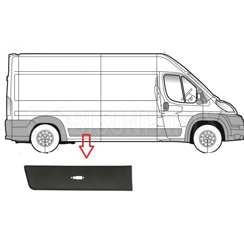 Ducato 2007 > Kapı Bandı Çıtası Sağ Arka Çamurluk En Arkanın Önüne Gelen Uzun Şase Sinyal Takılan Tip 735438349