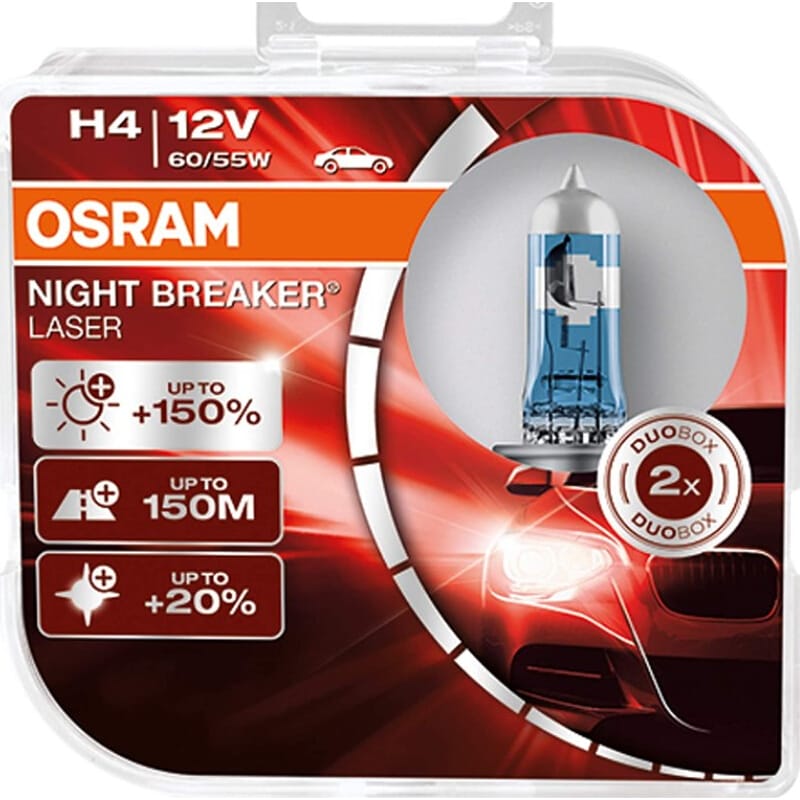 12V H4 Ampul %150 Fazla Işık + 4000K Beyaz Işık Takım