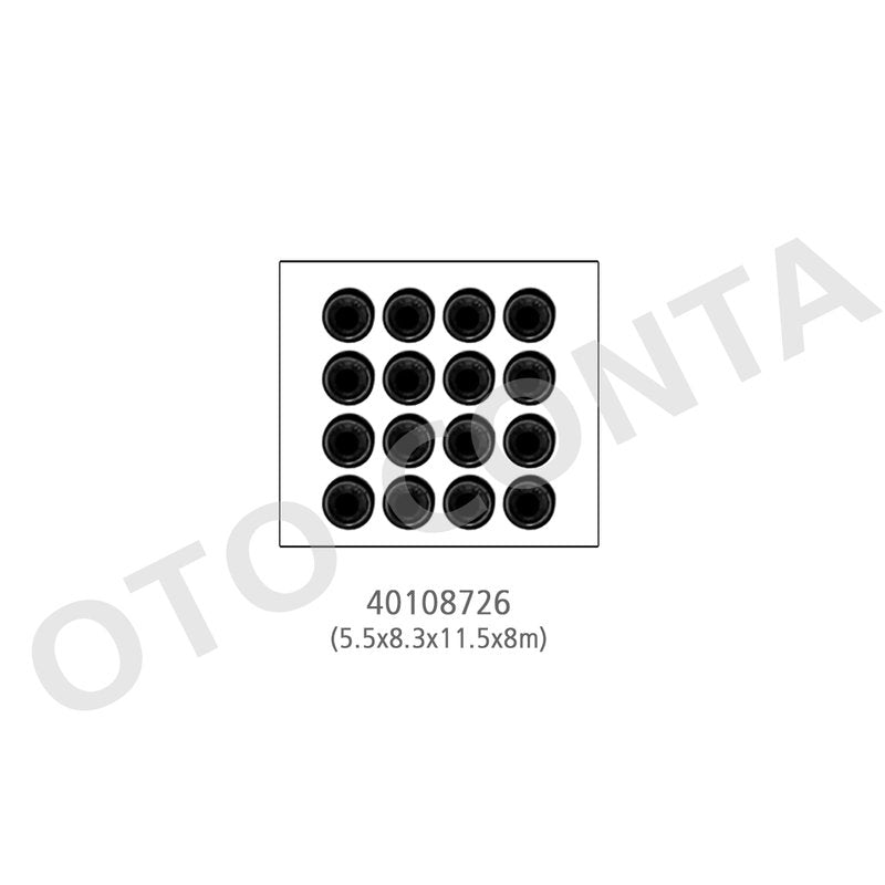Clio 3 Twingo Modüs Logan Sandero 12 1.2 16V Subap Lastiği 5.5X8.3X11.5X8Mm 16 Adet Oto Conta