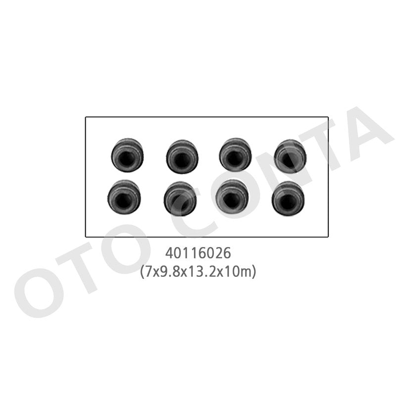 Renault 19 Megane Albea Clio Doblo Subap Lastiği 7Mm 8 Adet Oto Conta