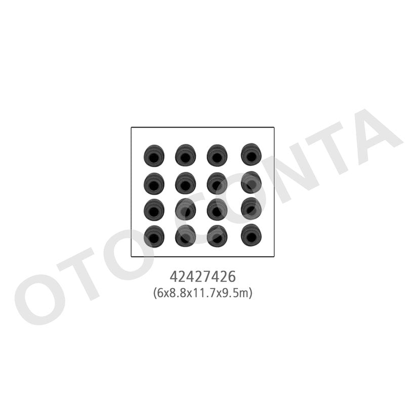 Egea Albea Doblo Palio İdea Panda Punto 1.3 16V Mtj Subap Lastiği 16 Adet 6Mm Oto Conta