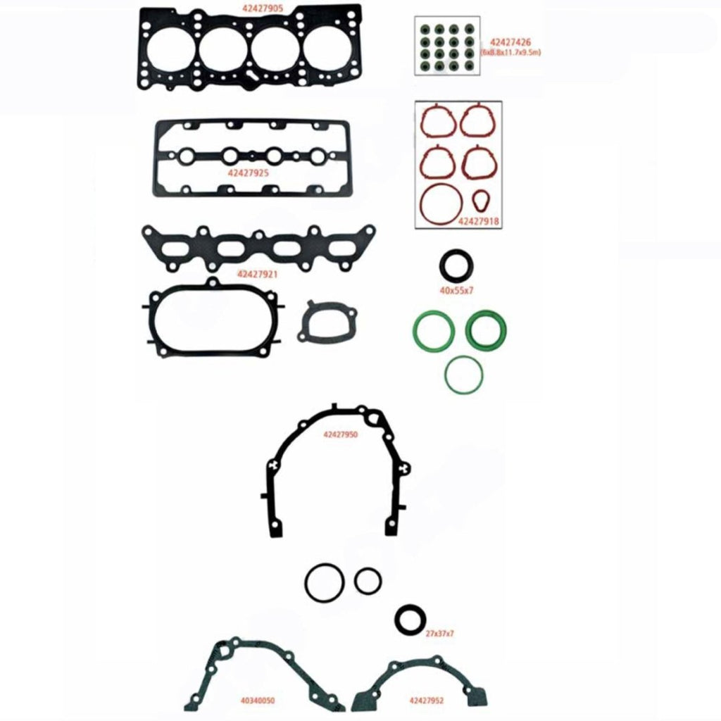 Motor Contası Takım Doblo Palio Albea Siena Brava Bravo Stilo Punto 1,2 16V Viton Keçeli Subap Lastikli