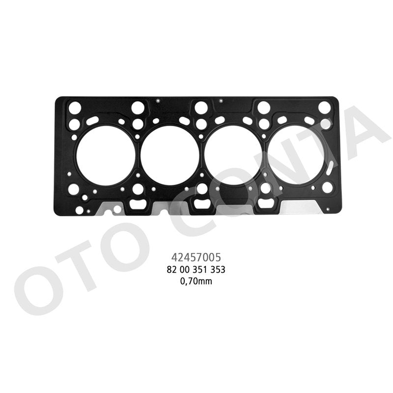Silindir Kapak Contası 0.70Mm Çelik Clio Kangoo Fluence 1.5 Dcı 110Ps