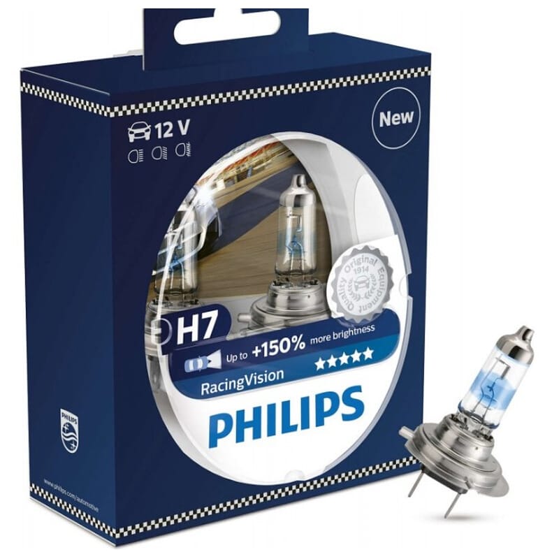 H7 Ampul 12V 55W + %150 Fazla Işık + %20 Beyaz Işık Set