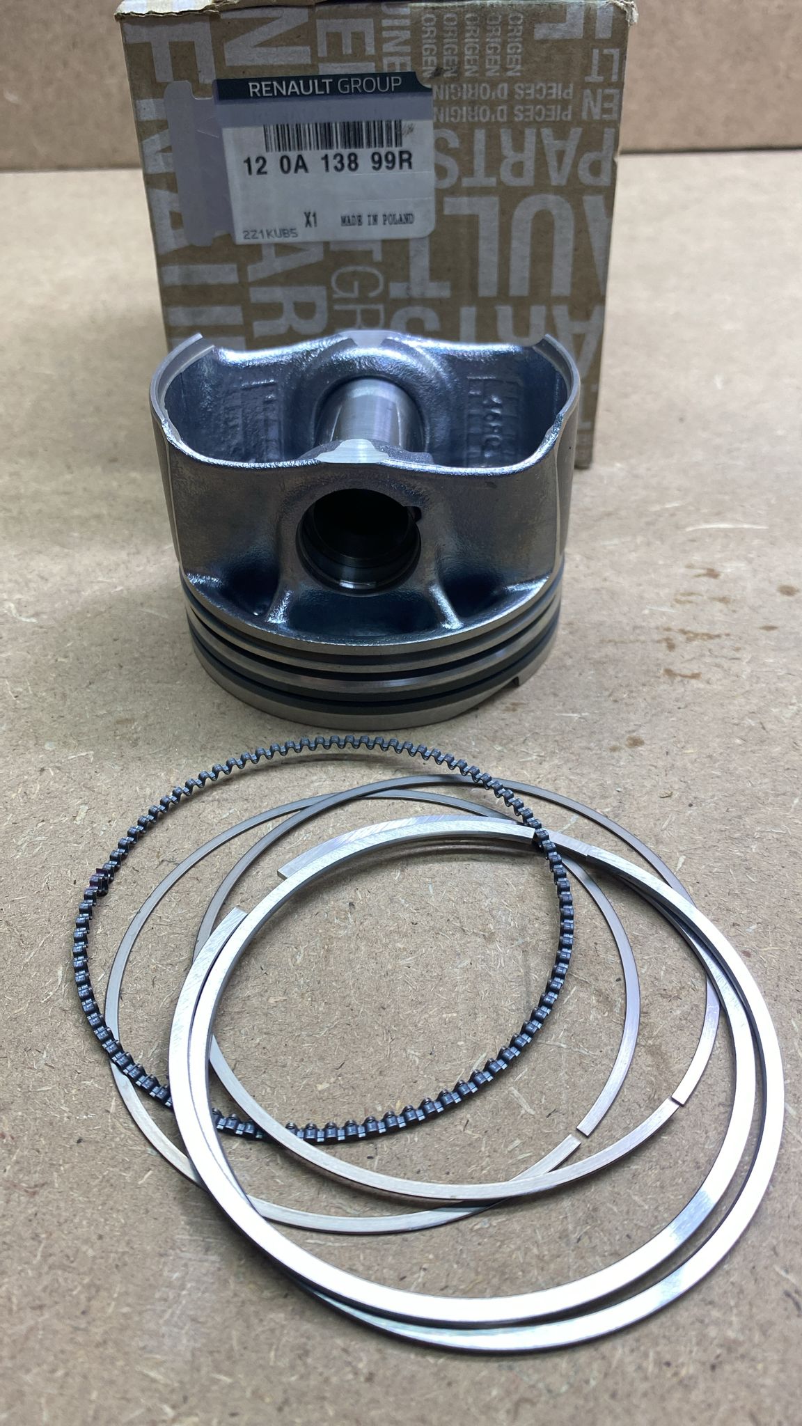 Clio 4 Captur 0.9Tce Silindir Onarım Seti (Piston, Segman) Orijinal 120A13899R