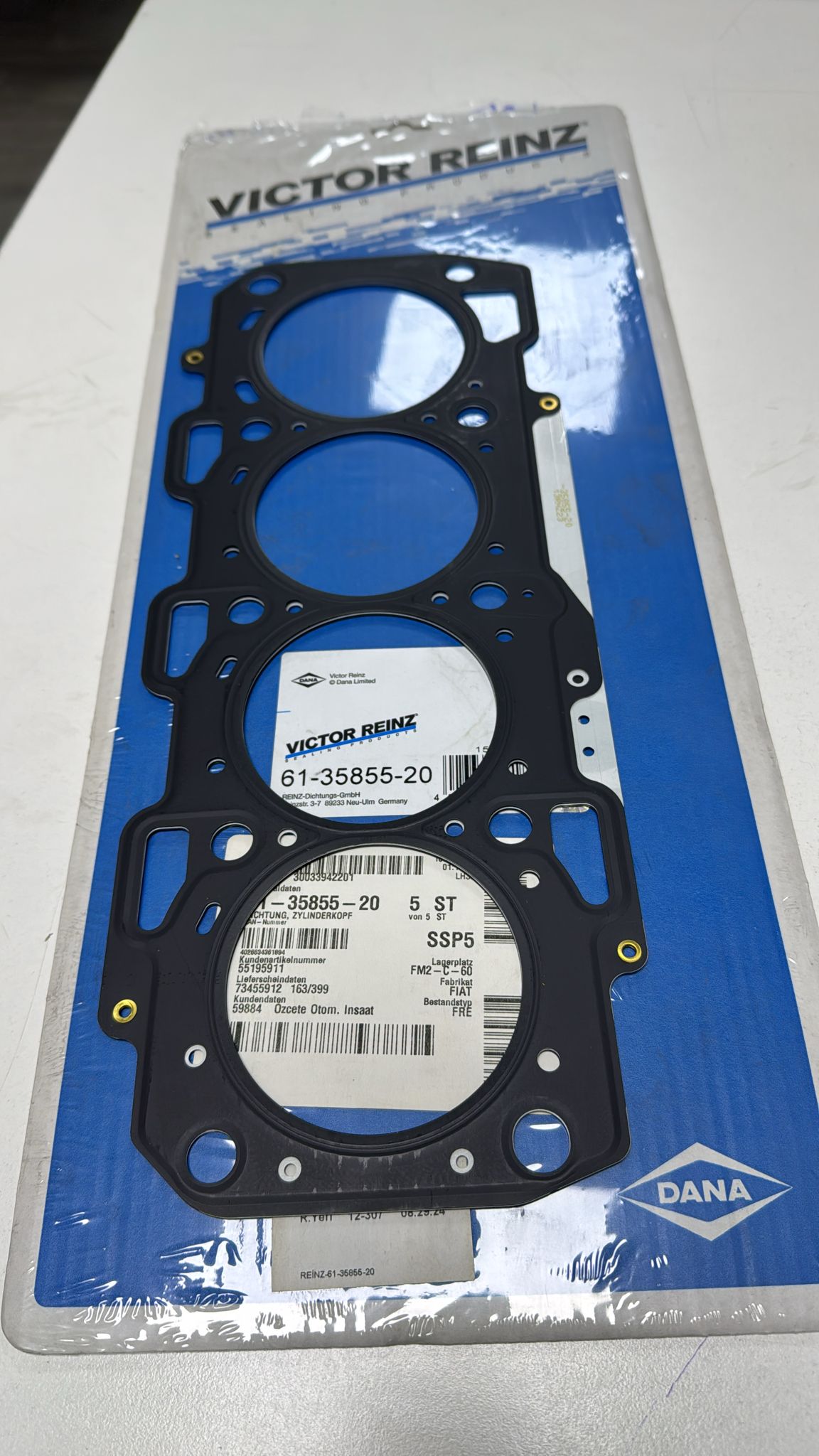 Stilo Punto Bravo Doblo Marea 1.9 Jtd Silindir Kapak Contası 2 Delik Victor Reinz