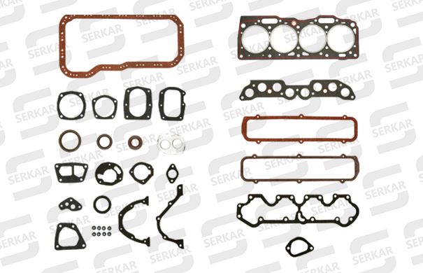 Tofaş Doğan 1.6 Motor Takım Conta Full Keçeli Serkar 10087