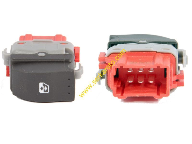 Renault Master 2004-2010 Cam Açma Düğmesi Sağ Ön Serkar 20011