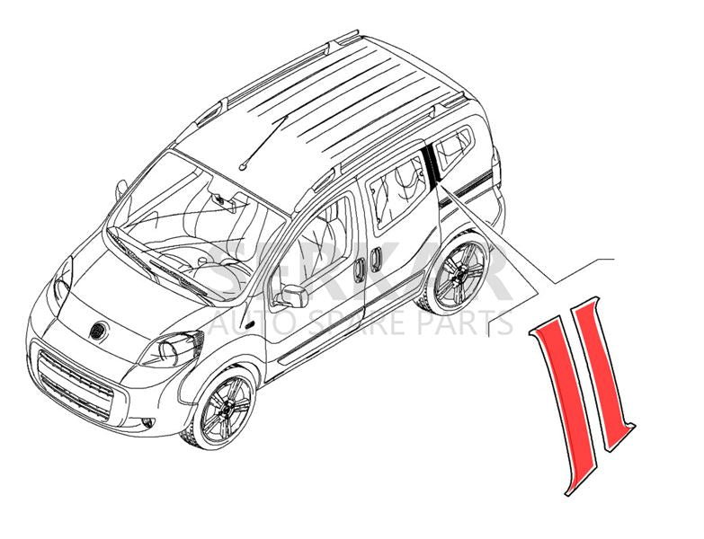 Fiat Fiorino Bipper Nemo Yan Direk Bandı Takımı Serkar 22556