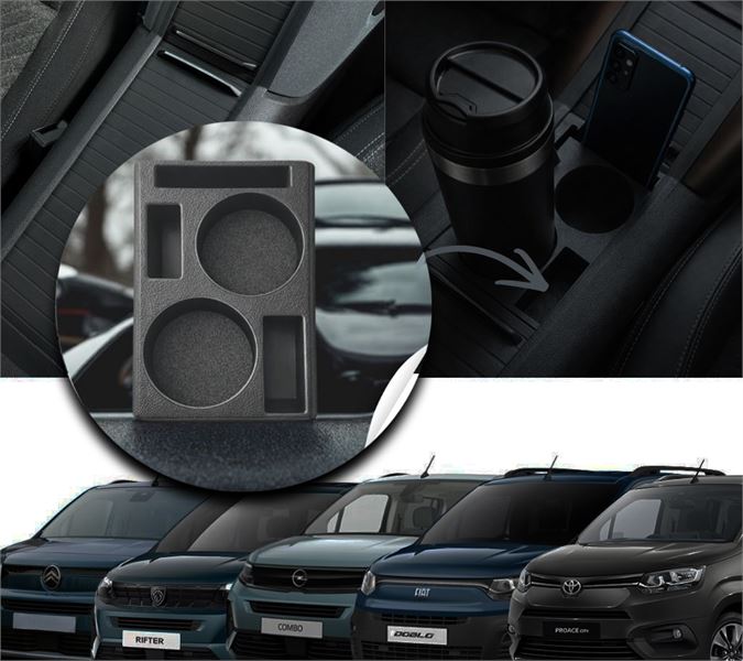 Fiat Doblo V Rifter Proace Berlingo Combo Orta Konsol Bardaklık Serkar