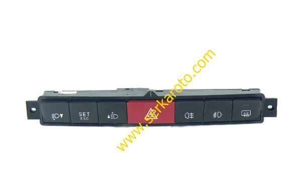 Fiat Doblo 2009-2023 Dörtlü Flaşör Kumanda Paneli Serkar 6838