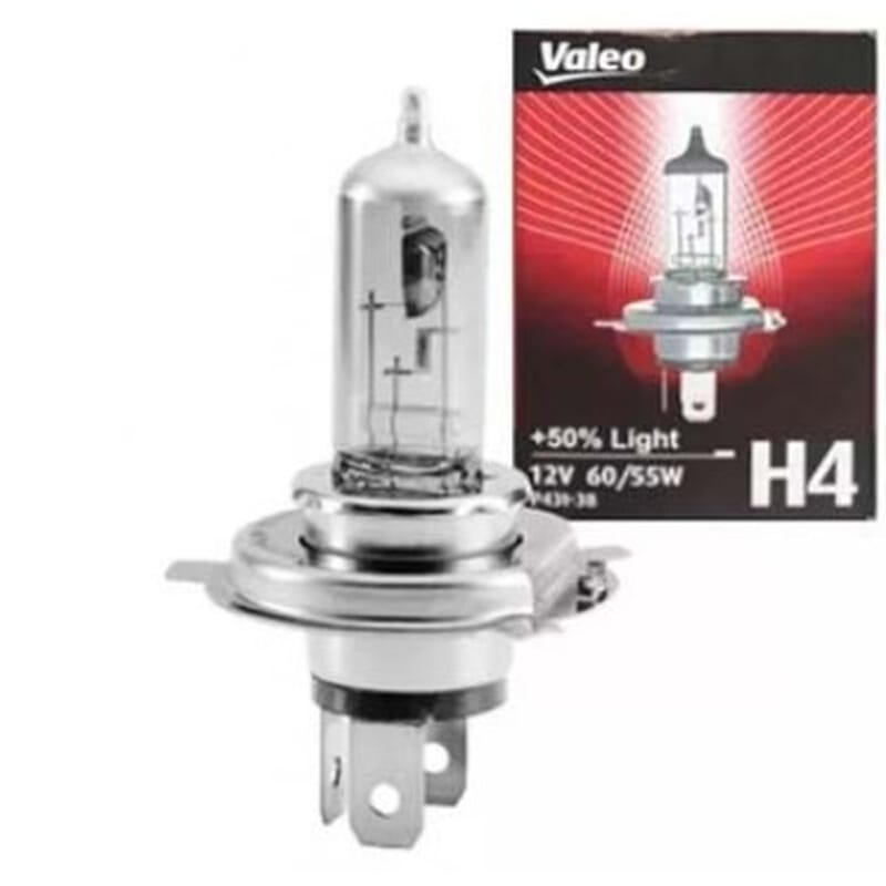 Far Ampülü Holojen 12V H4 % 50 Yüksek Işık Arttırımlı